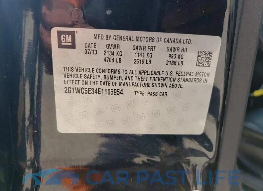 2G1WC5E34E1105954# 12