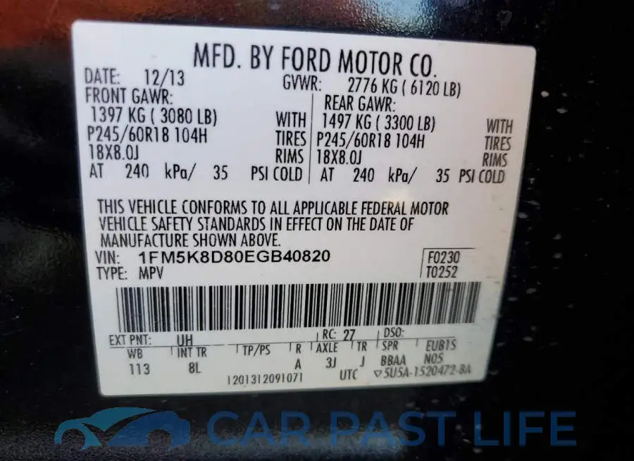 1FM5K8D80EGB40820# 13