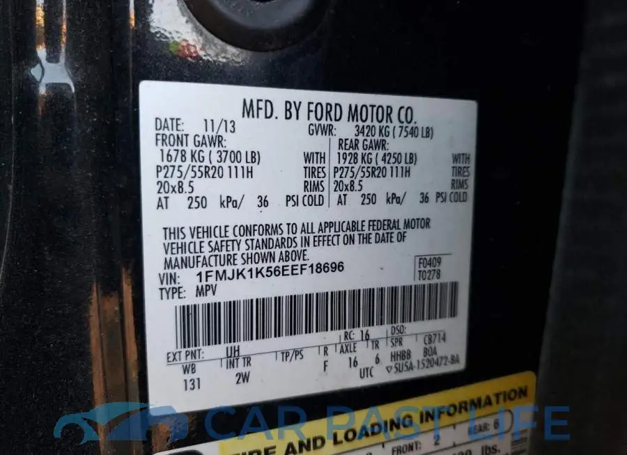 1FMJK1K56EEF18696# 12