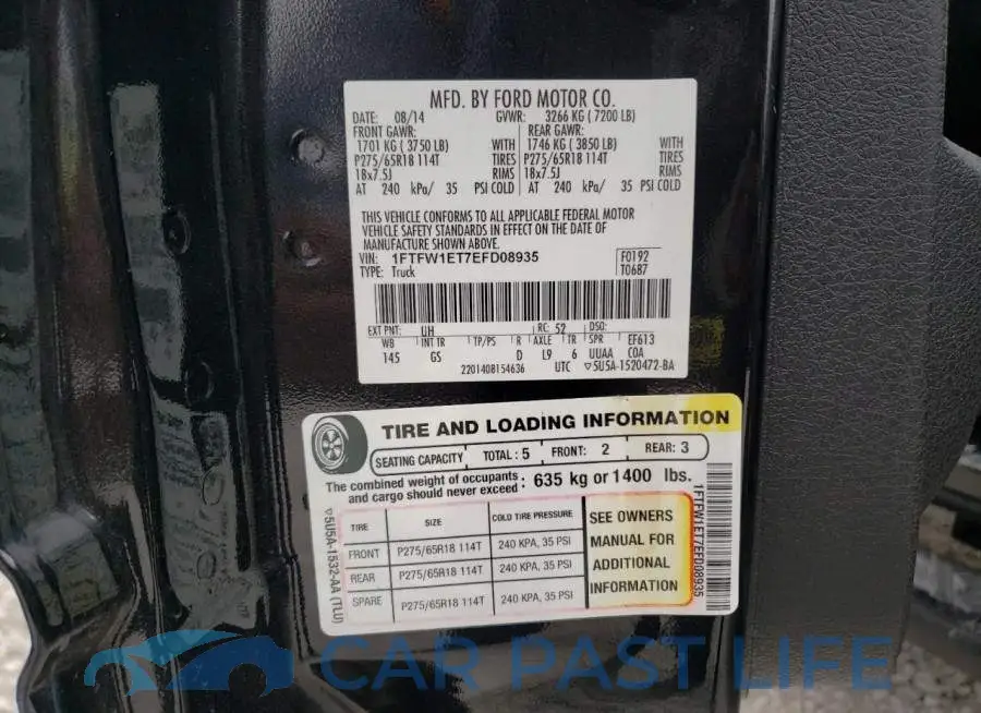 1FTFW1ET7EFD08935# 13