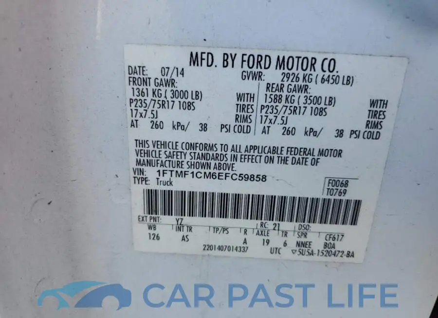 1FTMF1CM6EFC59858# 12