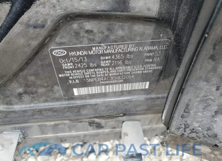 5NPEB4AC3EH832054# 12