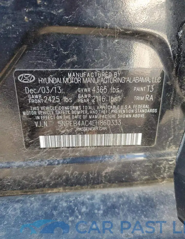 5NPEB4AC4EH860333# 13
