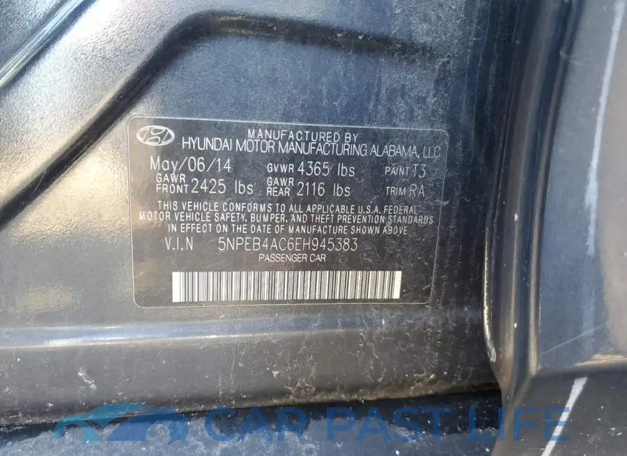 5NPEB4AC6EH945383# 12