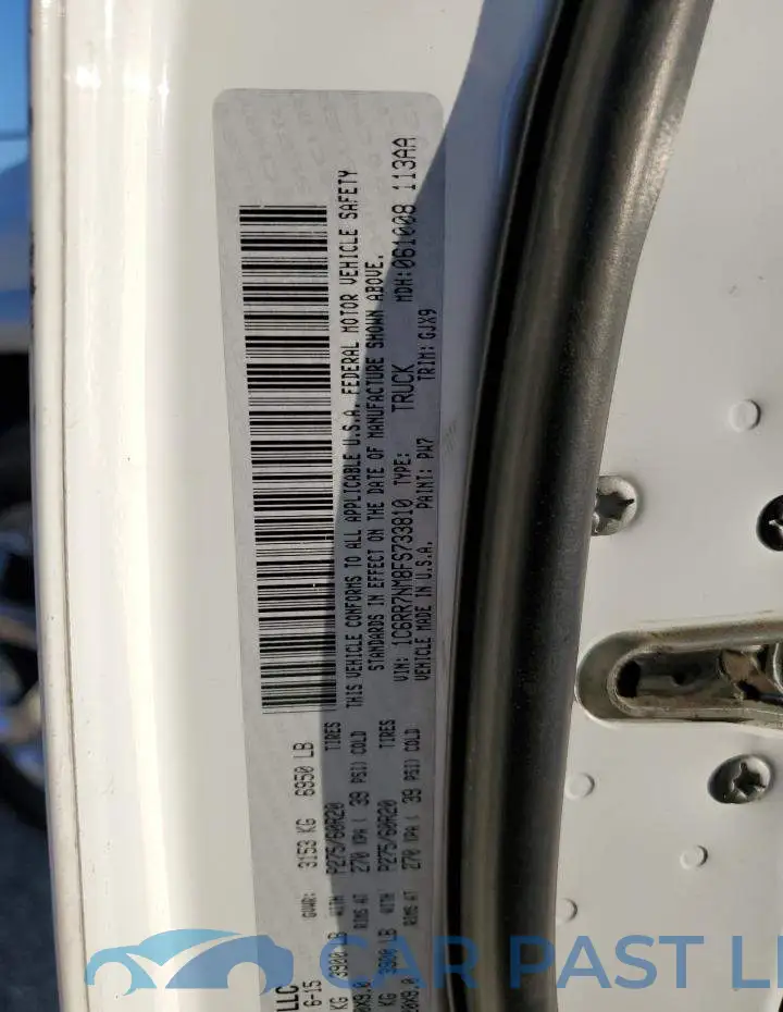 1C6RR7NM8FS733810# 12