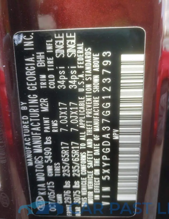 5XYPGDA37GG123793# 13