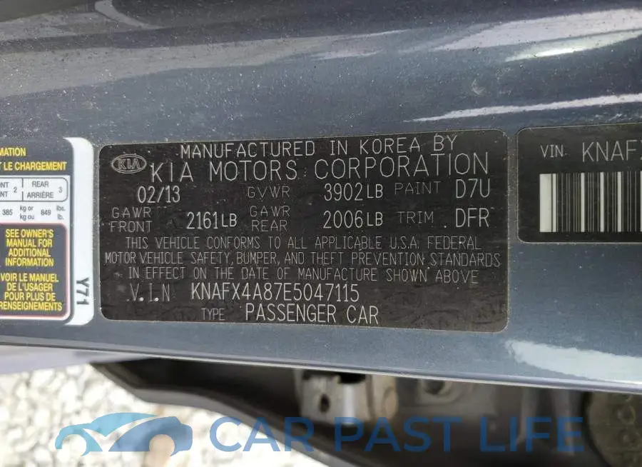KNAFX4A87E5047115# 12