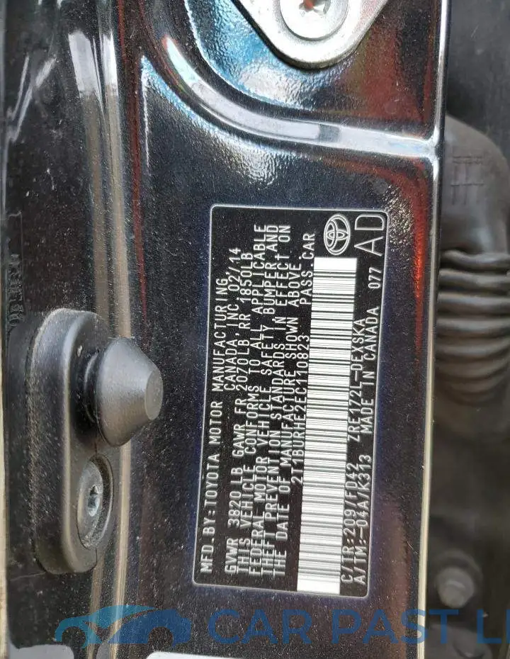 2T1BURHE2EC110823# 12