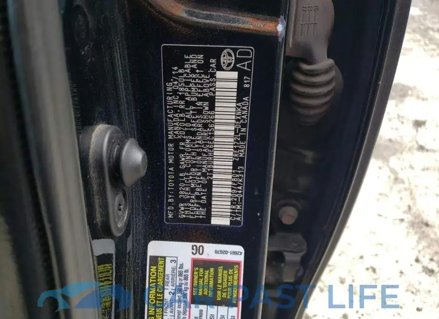 2T1BURHE6EC156266# 12