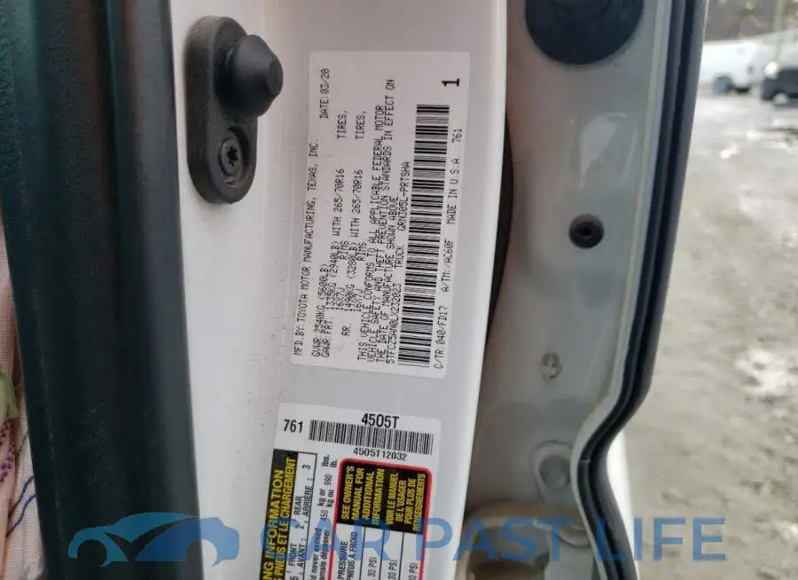 5TFCZ5AN0LX232023# 12