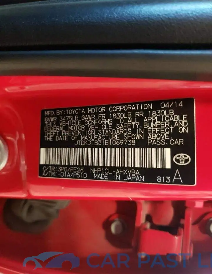 JTDKDTB31E1069738# 12