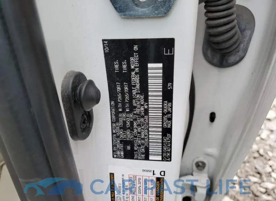 JTEBU5JR9F5215648# 12
