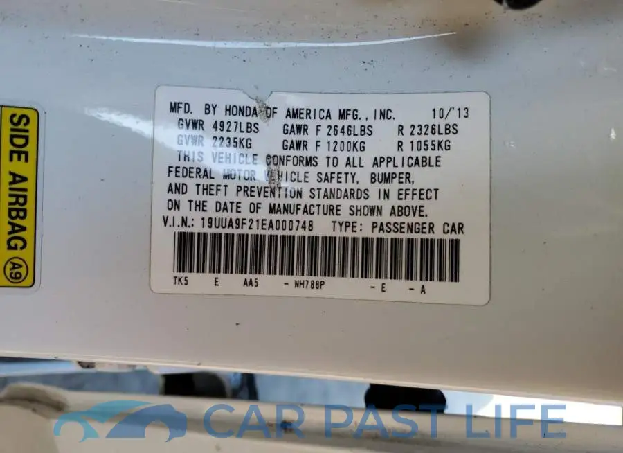 19UUA9F21EA000748# 13