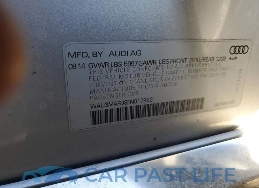 WAU3MAFD8FN017882# 12