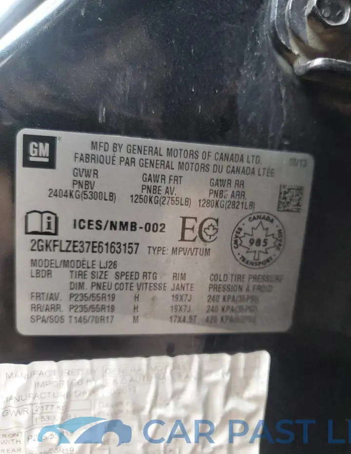2GKFLZE37E6163157# 13