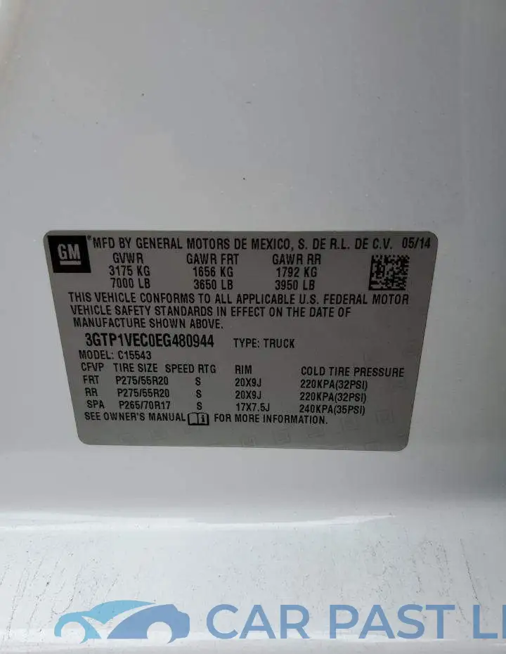 3GTP1VEC0EG480944# 13