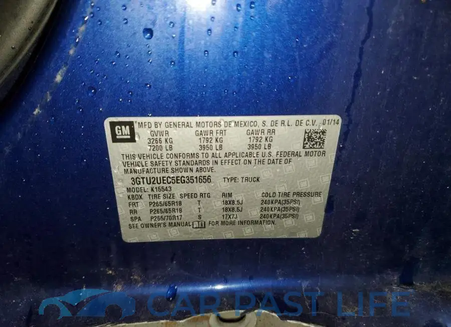 3GTU2UEC5EG351656# 13