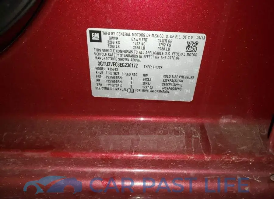 3GTU2VEC6EG230172# 12