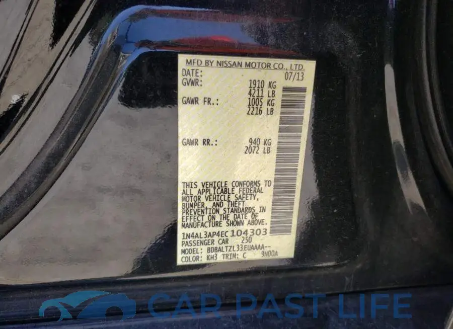 1N4AL3AP4EC104303# 13