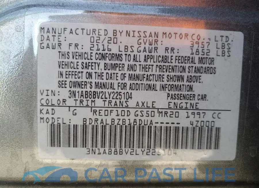 3N1AB8BV2LY225104# 13