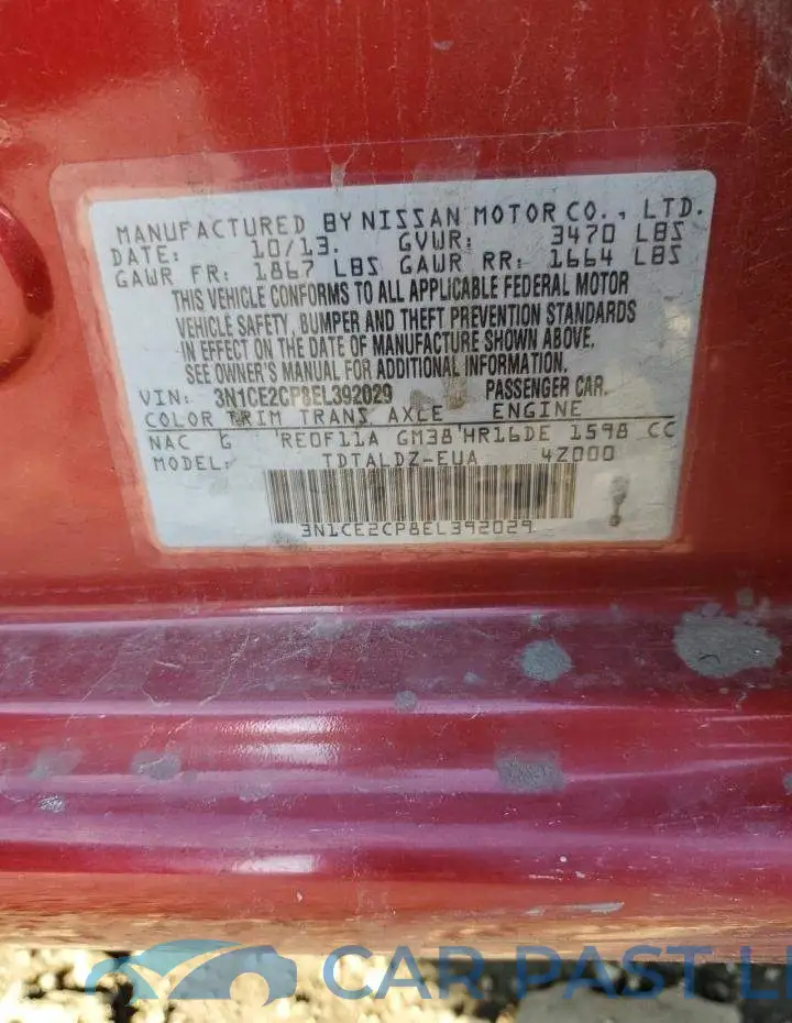 3N1CE2CP8EL392029# 12
