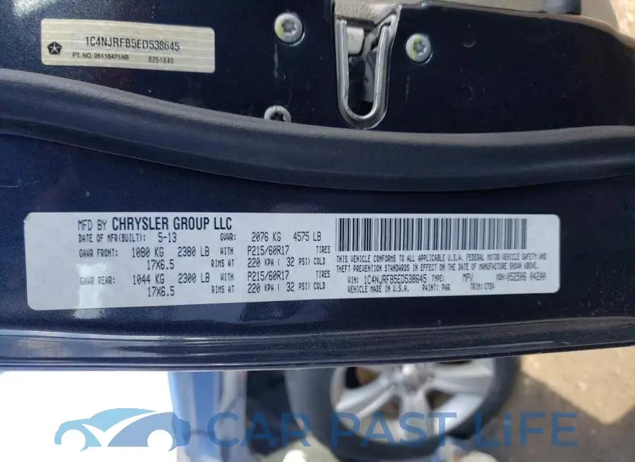 1C4NJRFB5ED538645# 12