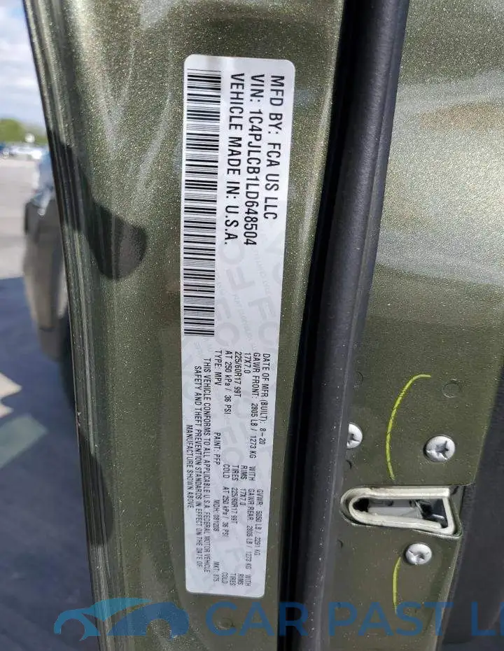 1C4PJLCB1LD648504# 12