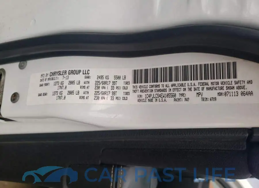 1C4PJLCS4EW105560# 12