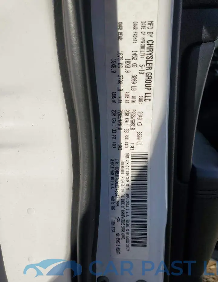 1C4RJEAGXEC145047# 12