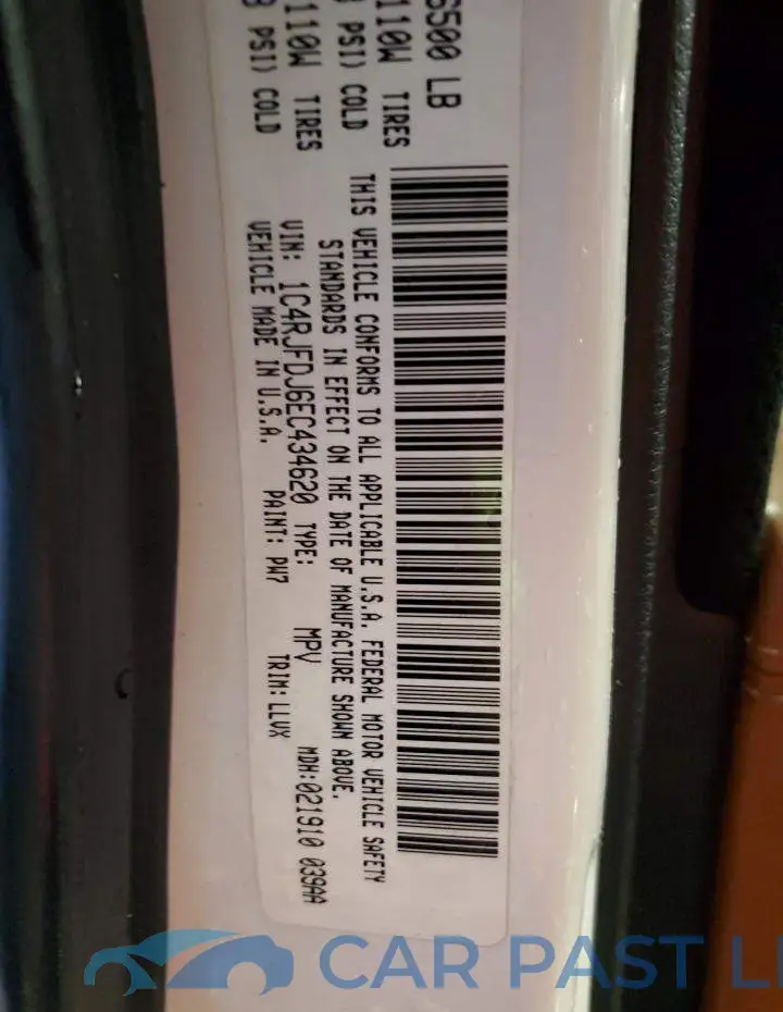 1C4RJFDJ6EC434620# 12