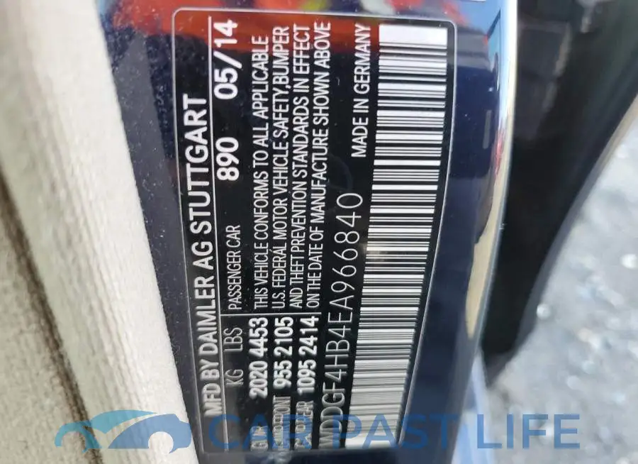 WDDGF4HB4EA966840# 12