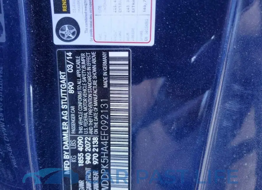 WDDPK5HA4EF092131# 12
