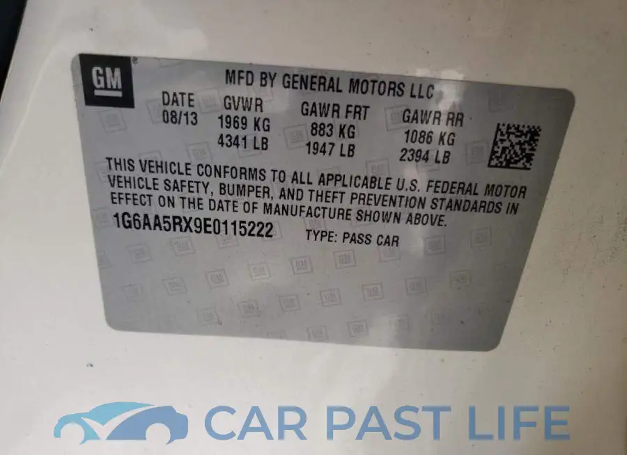 1G6AA5RX9E0115222# 13