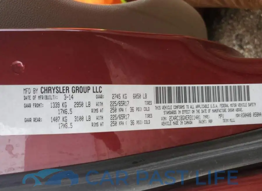 2C4RC1BGXER311401# 14