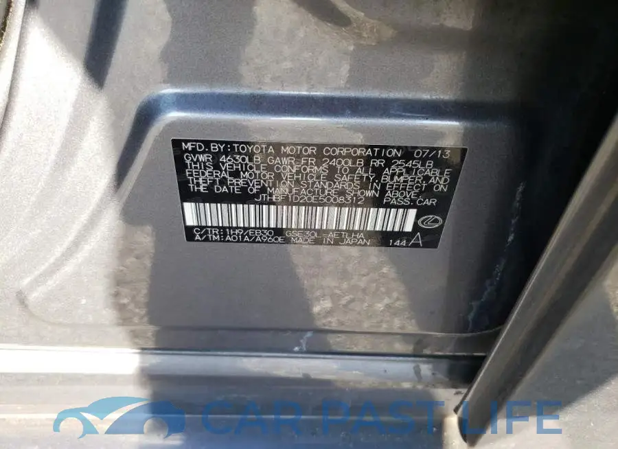 JTHBF1D20E5008312# 10
