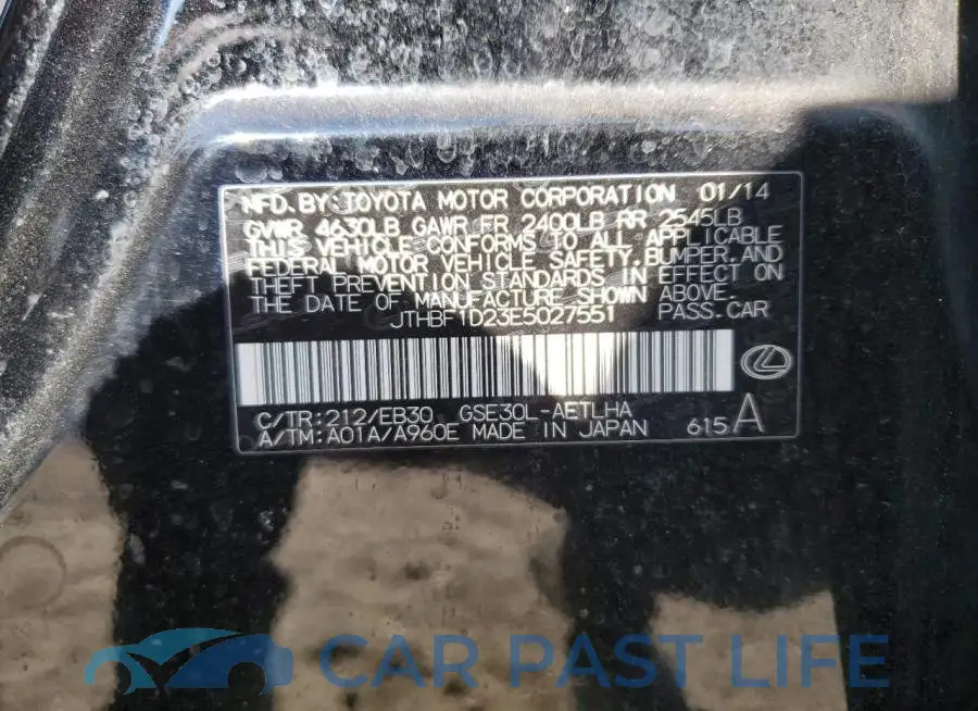 JTHBF1D23E5027551# 12