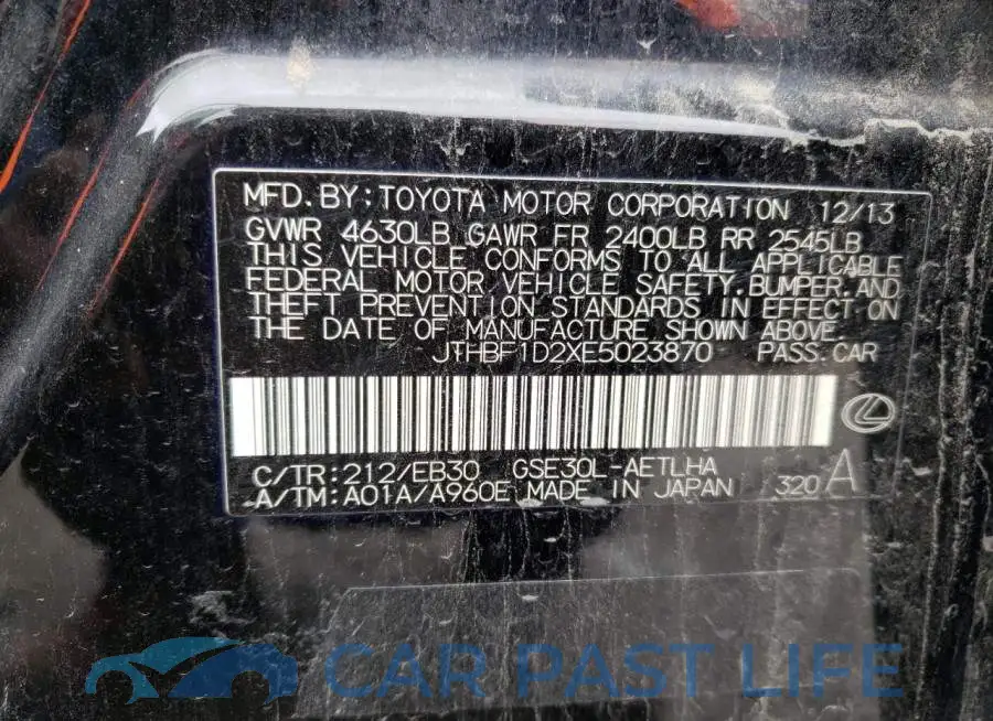 JTHBF1D2XE5023870# 13
