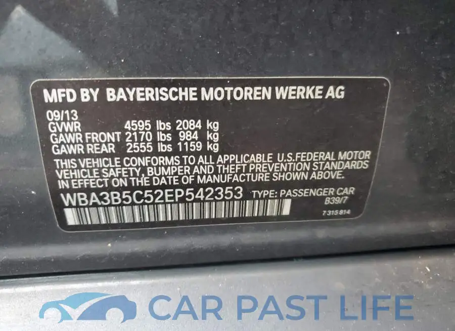WBA3B5C52EP542353# 12