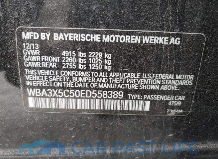 WBA3X5C50ED558389# 12