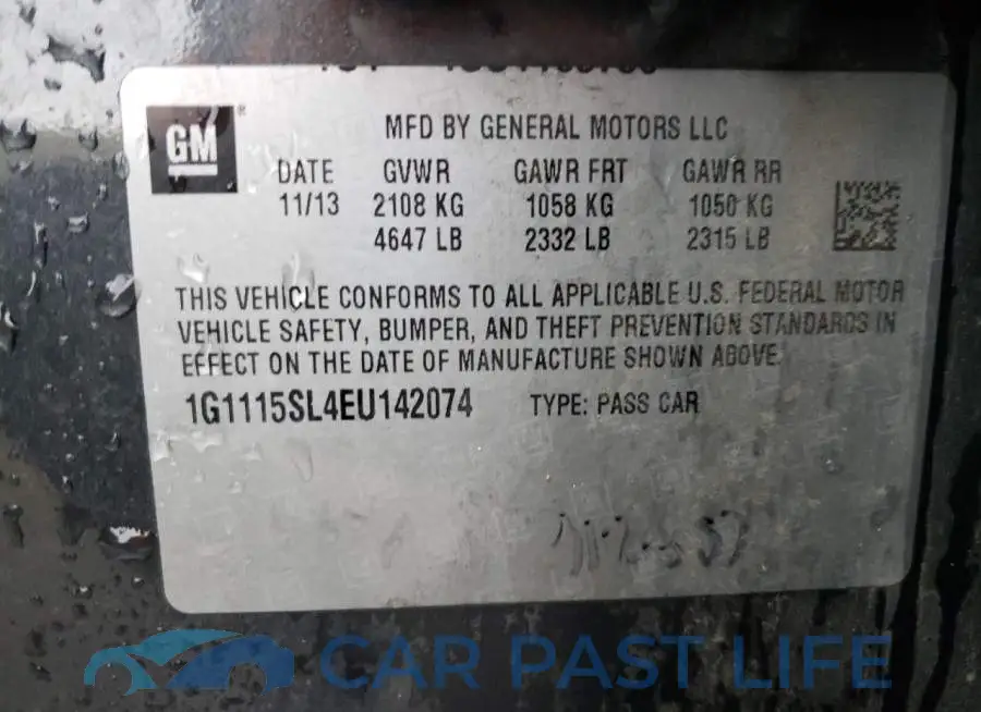 1G1115SL4EU142074# 13