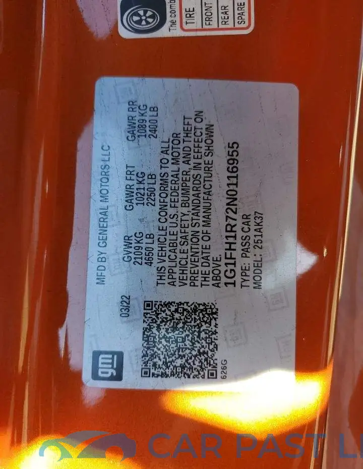 1G1FH1R72N0116955# 12