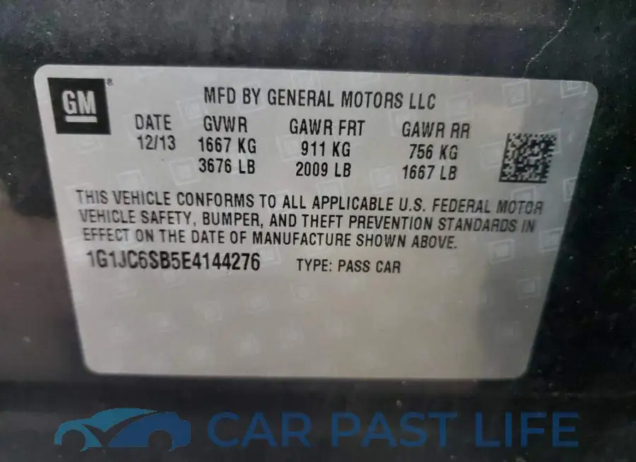 1G1JC6SB5E4144276# 12
