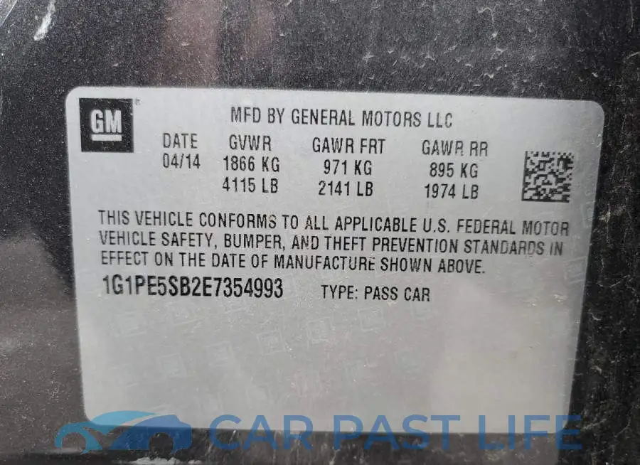 1G1PE5SB2E7354993# 12