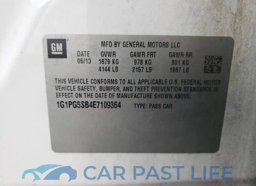 1G1PG5SB4E7109364# 12