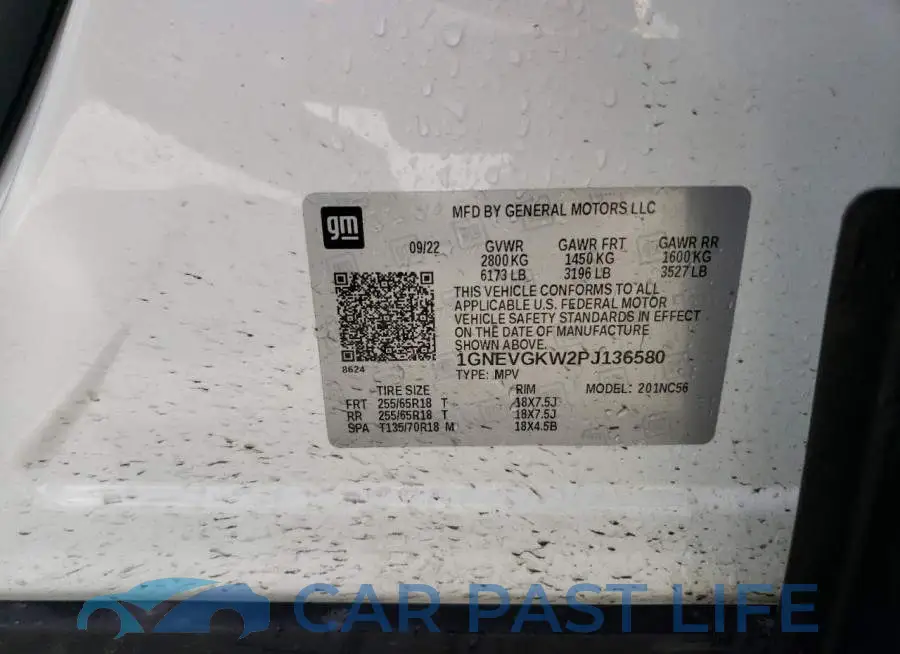 1GNEVGKW2PJ136580# 13
