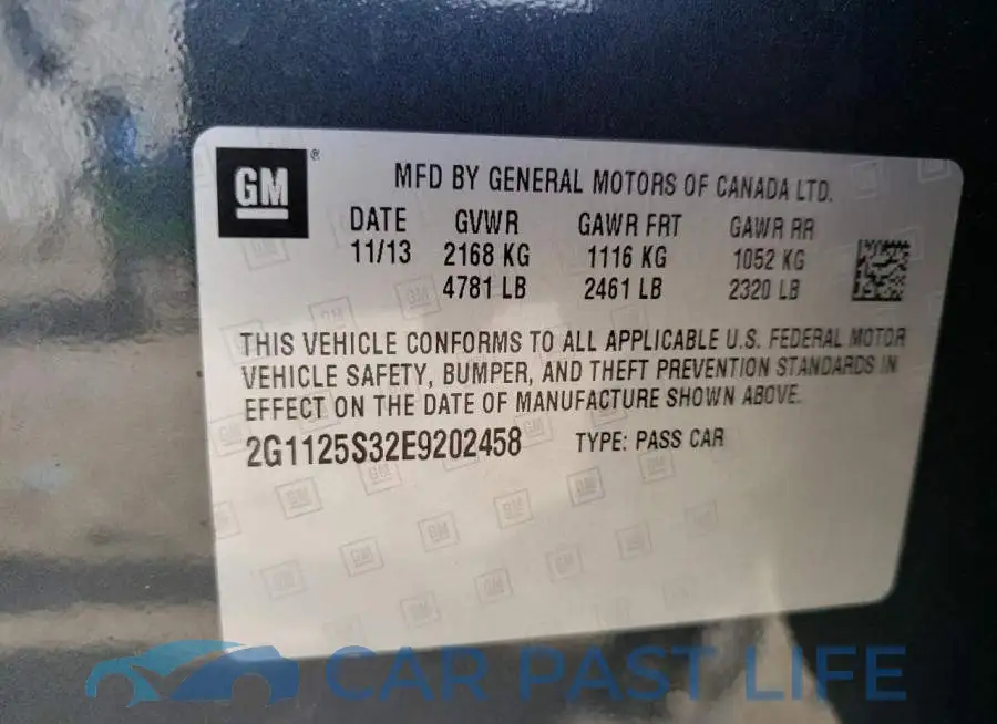 2G1125S32E9202458# 13