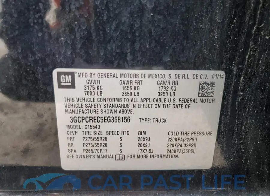 3GCPCREC5EG368156# 12