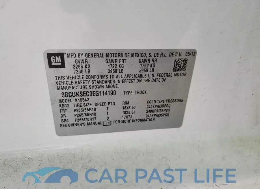 3GCUKSEC0EG114190# 12