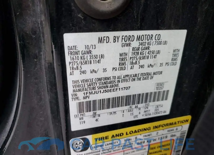 1FMJU1J50EEF11707# 13