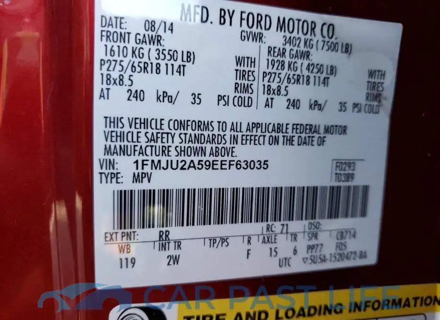 1FMJU2A59EEF63035# 13